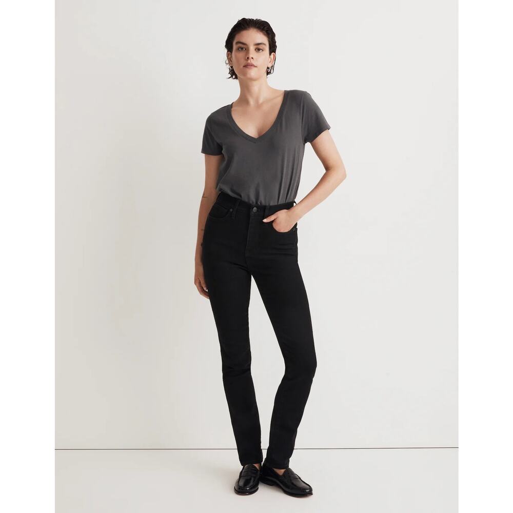 NWOT Madewell Women’s Size 6 (28) Black Rinse Wash Stovepipe Jeans